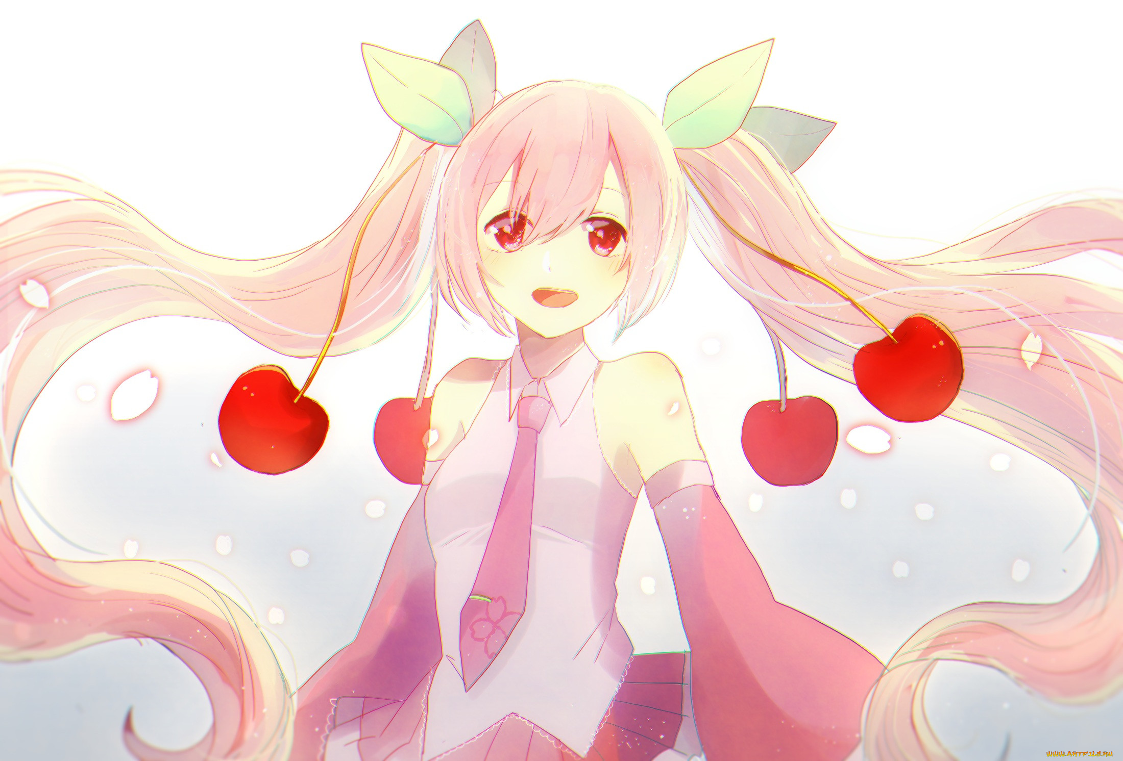 , vocaloid, hatsune, miku, sakura